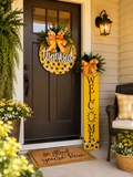 Front Door Hanger & Matching Porch Sign Set